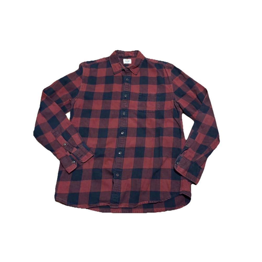 Marine Layer Buffalo Plaid Flannel Long‎ Sleeve Men's Large Heavyweight